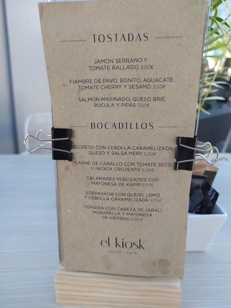 El kiosk — Carta