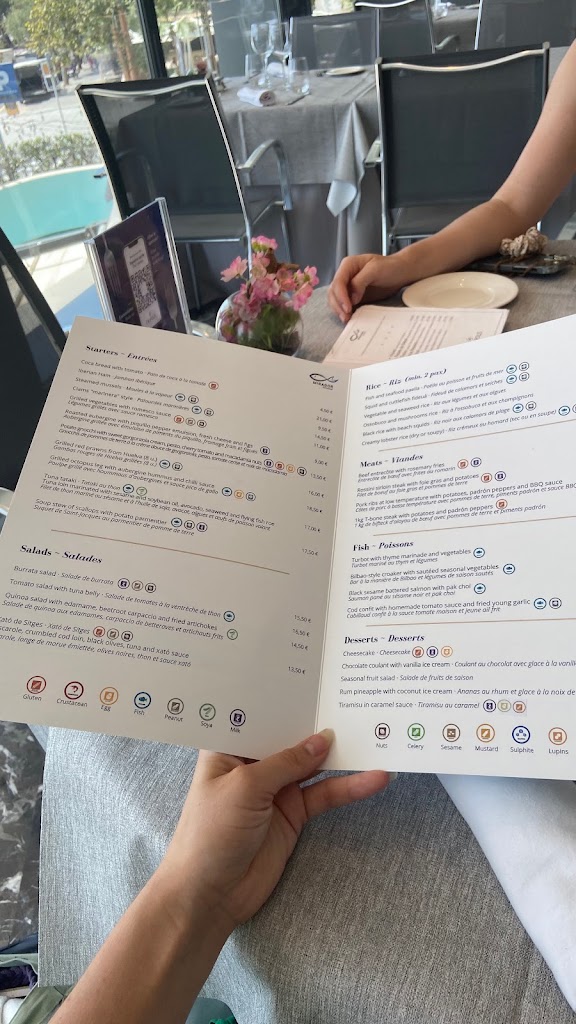 Restaurante Mirador en Sitges — Carta