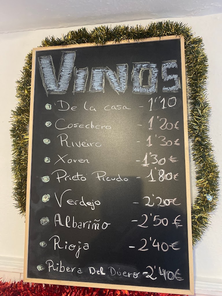 Bar Avenida. — Carta