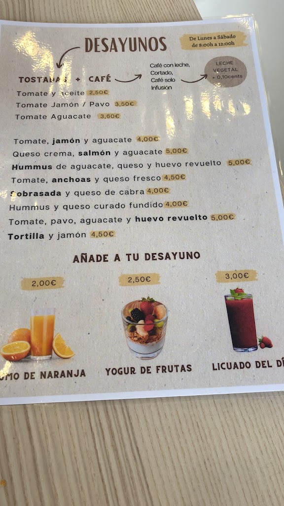 La Mareta - Specialty coffee & Brunch — Carta