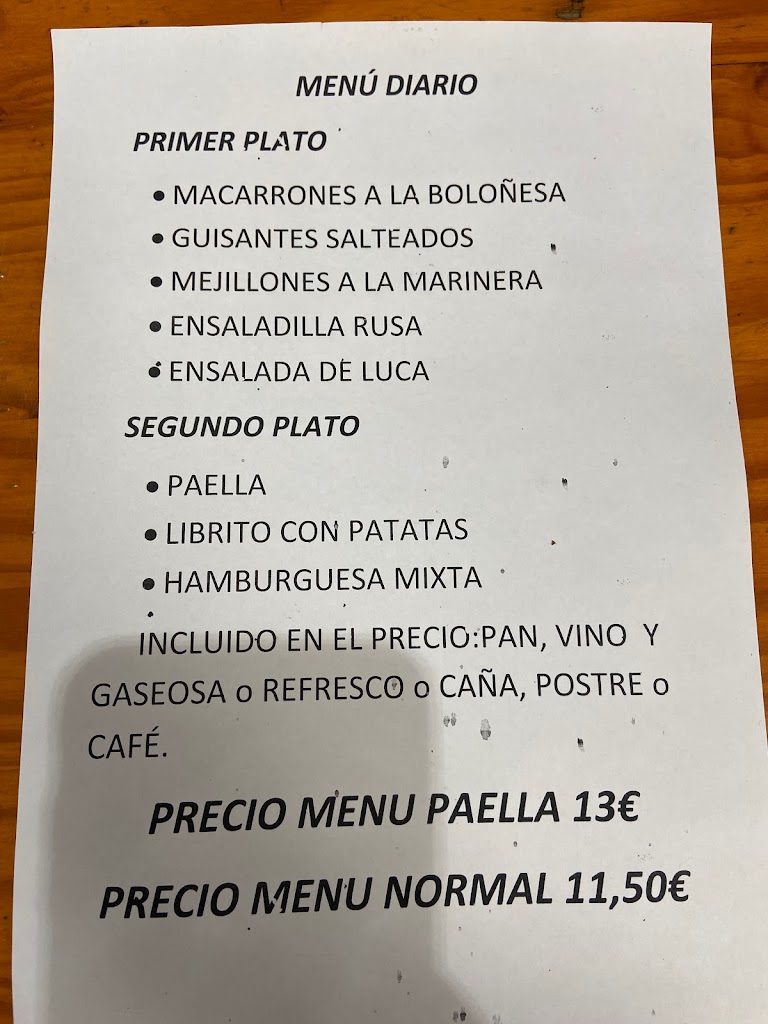El Rincon de Luca — Carta