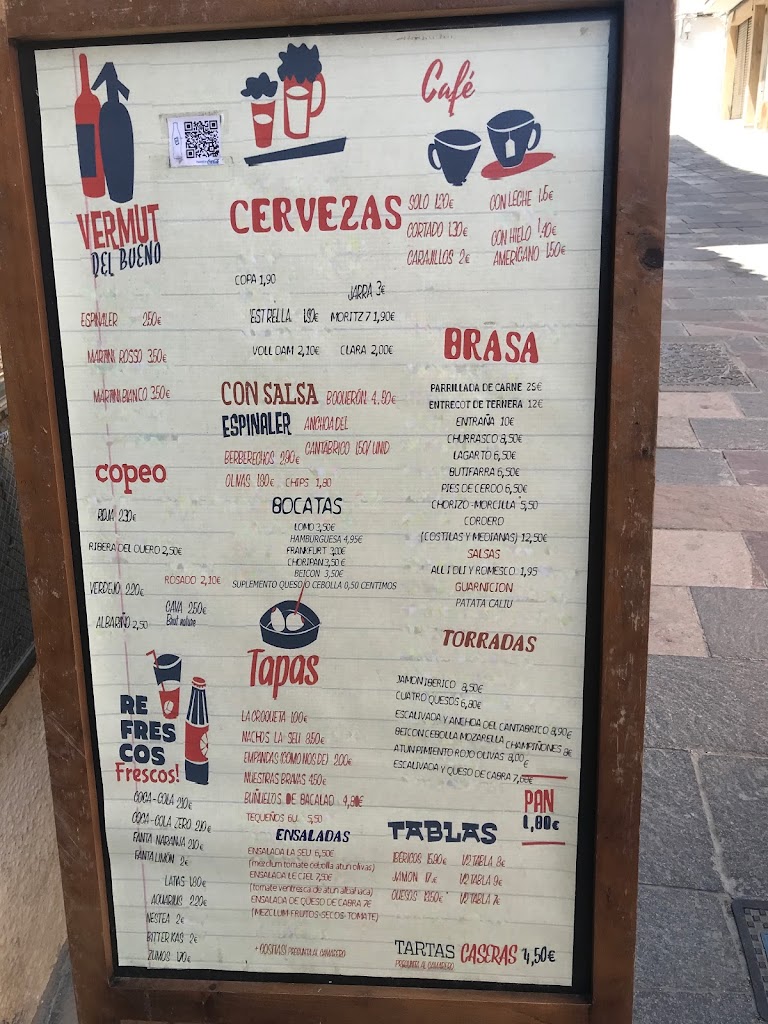 Bar & Restaurante "LA SEU" — Carta