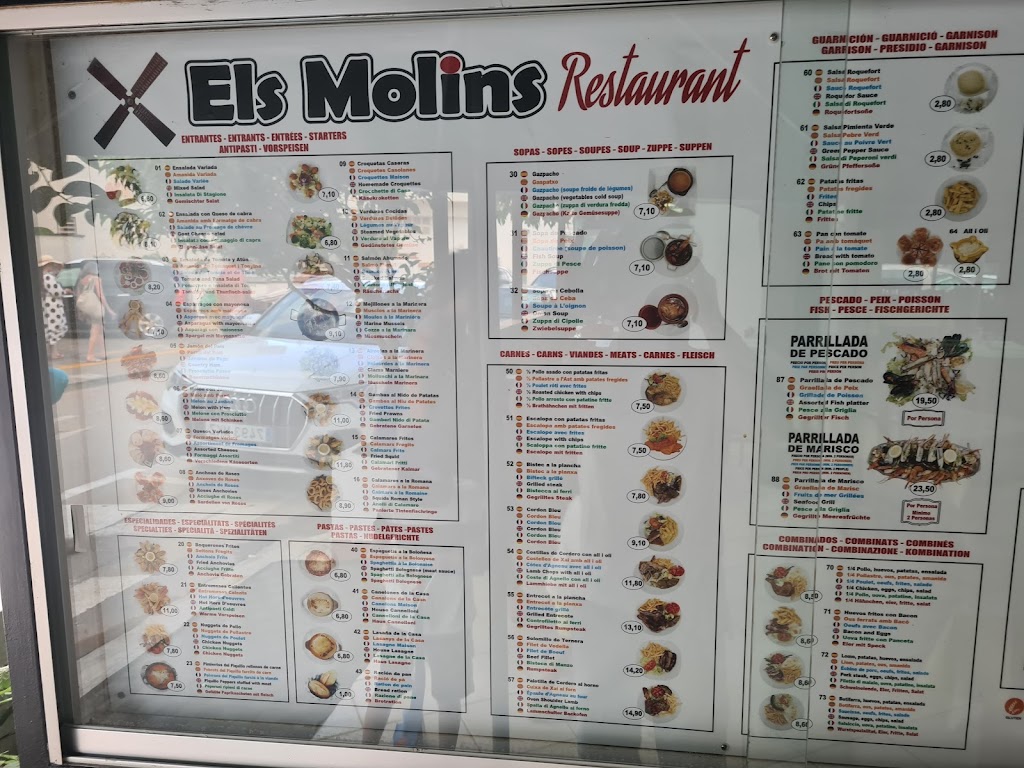 Restaurant Molins — Carta