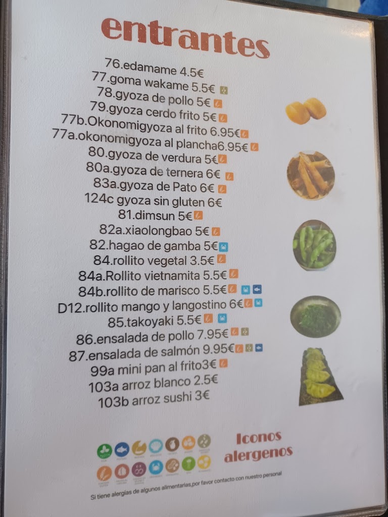 Umami Sushi Bar — Carta