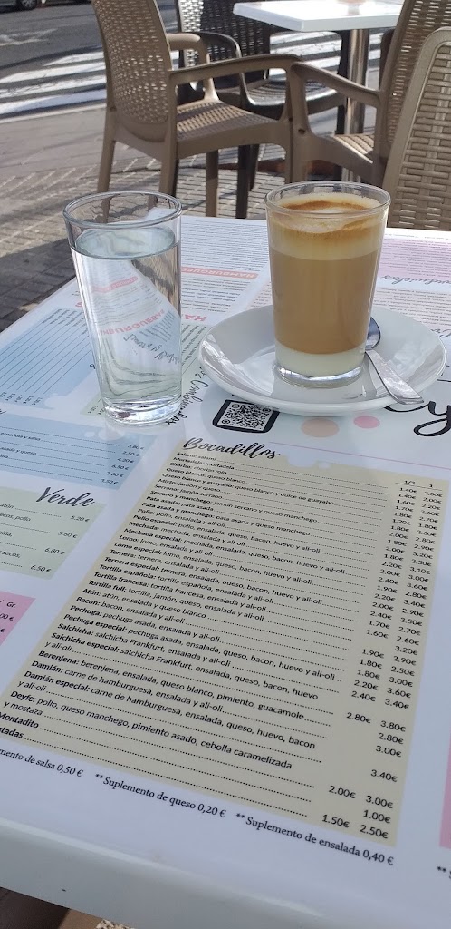 Bar - Cafeteria Deyfe — Carta