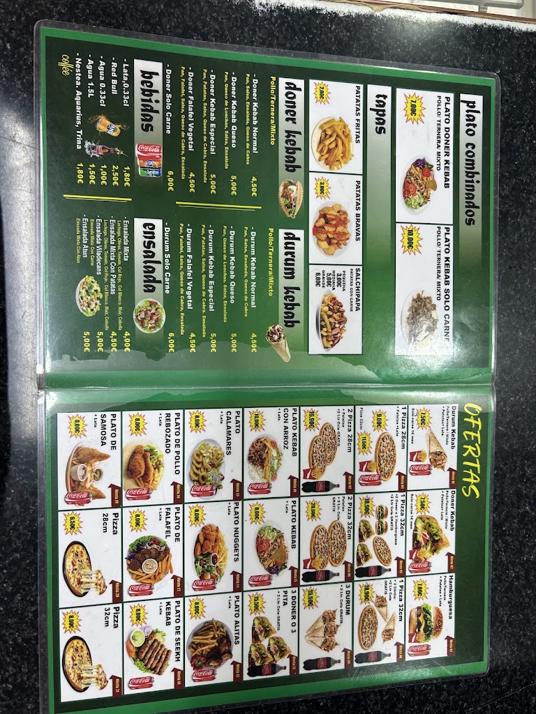 Pizzeria viladecans — Carta