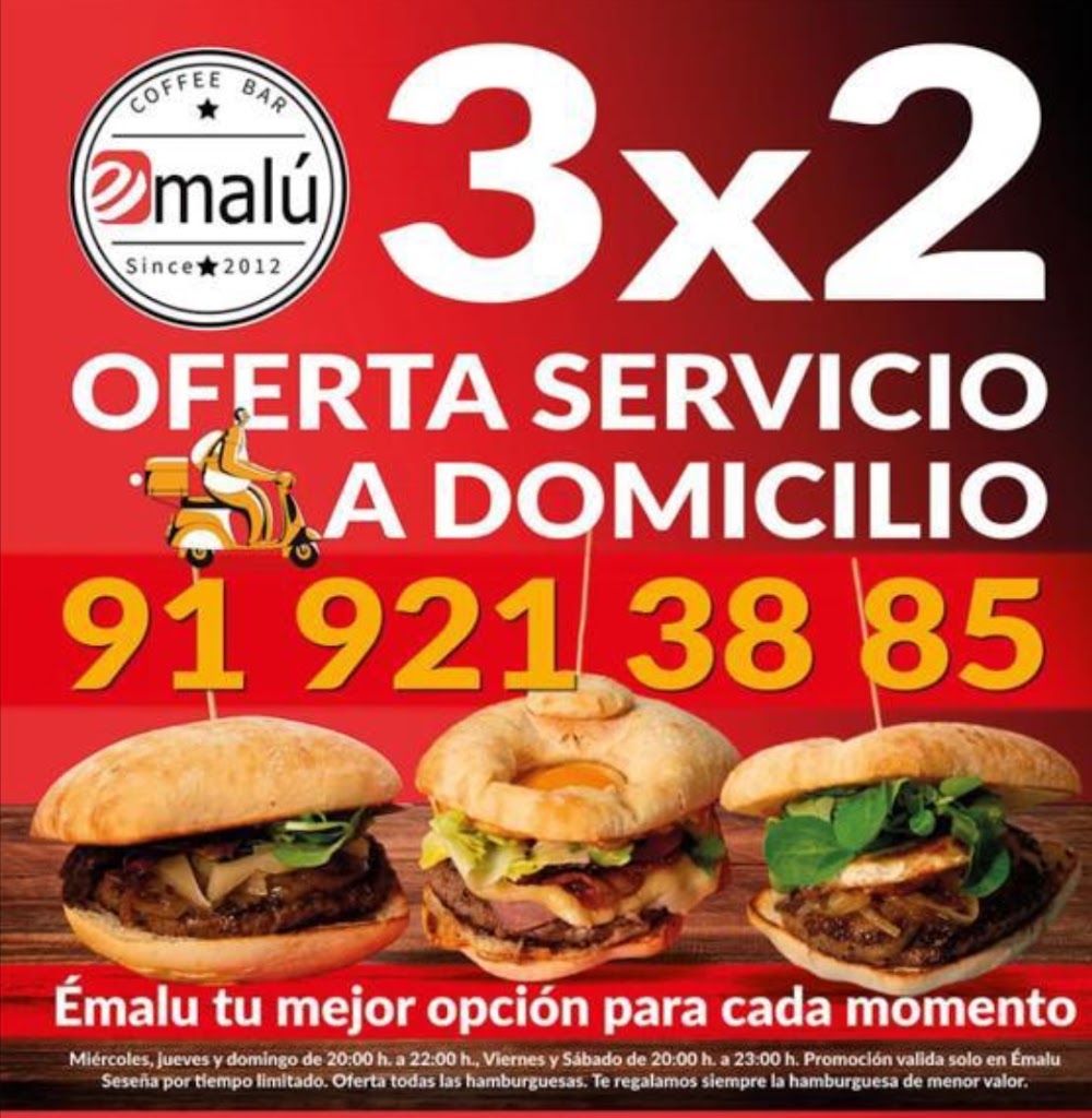 E-malu coffee bar ( sesena ) — Carta