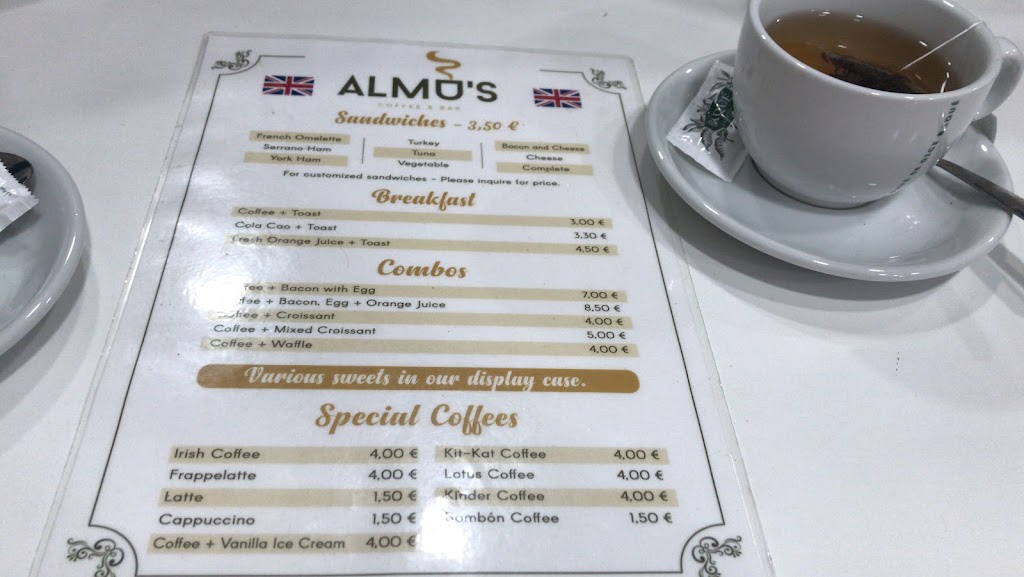 Almu's Coffee & Bar — Carta