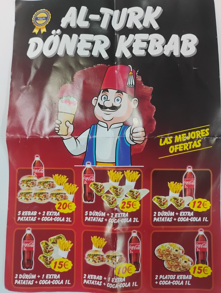 Al-Turk DONER Kebab Miguelturra — Carta