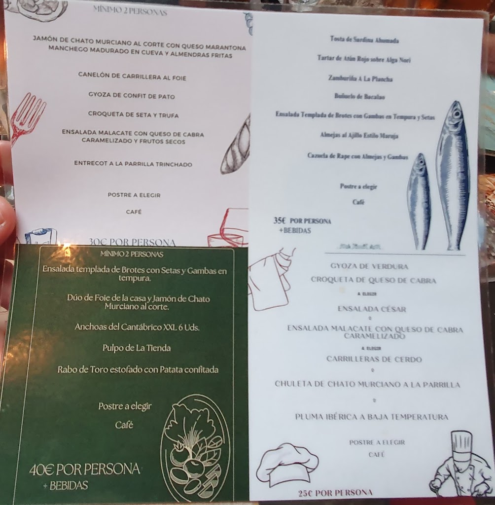 Taberna La Tienda de Solita — Carta