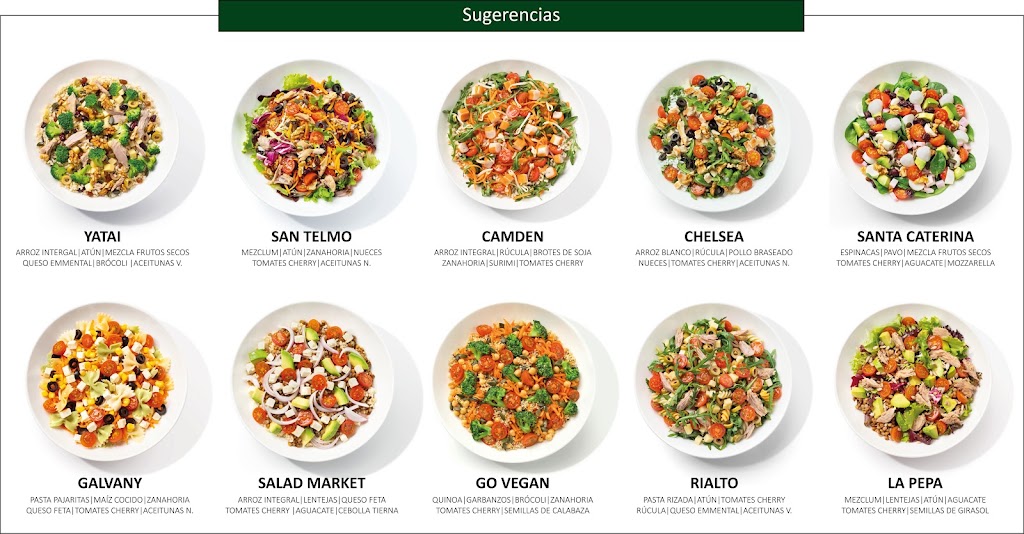 Salad Market Viladecans — Carta
