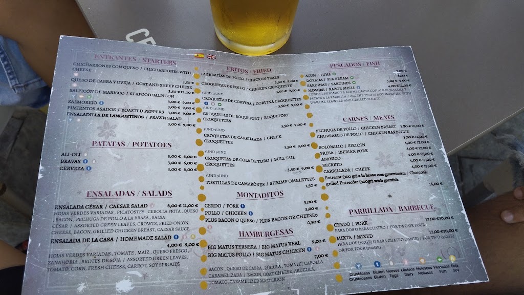 Restaurante N.5 CABILDO — Carta