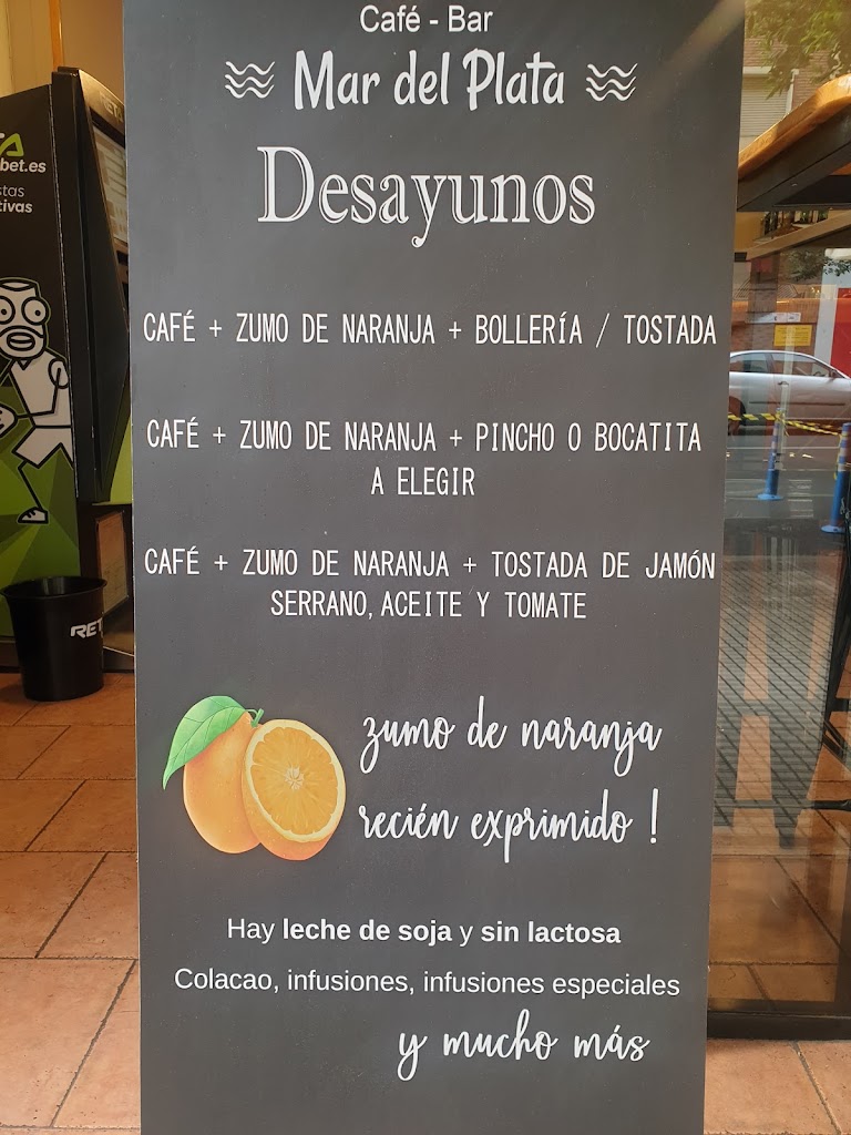 Cafe Bar Mar Del Plata — Carta