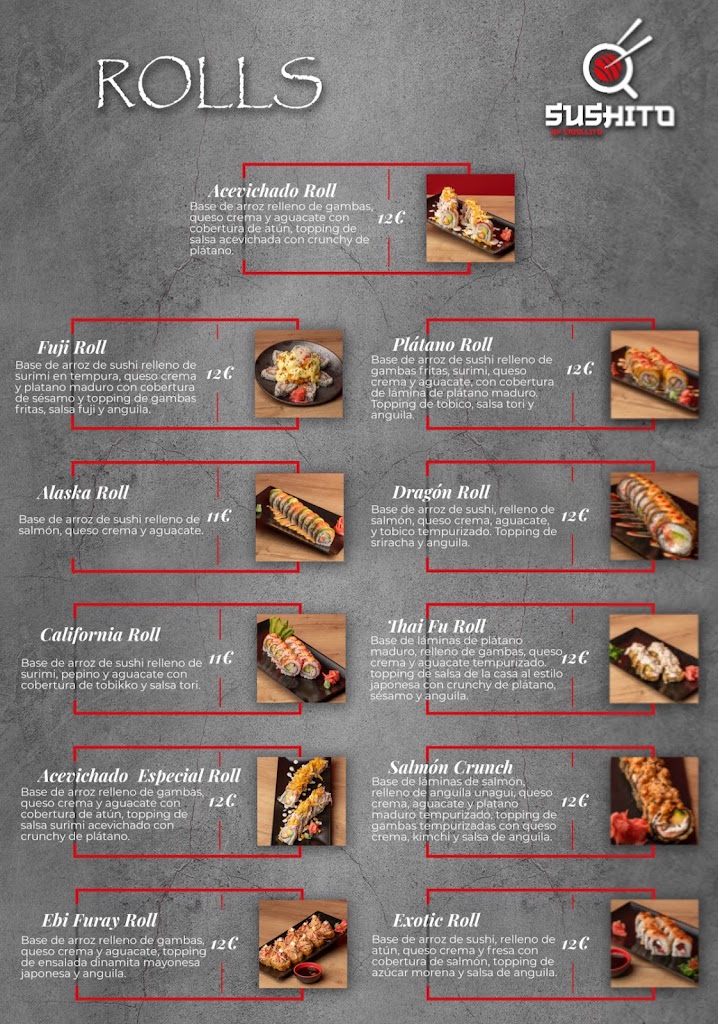 Sushito (By Criollito) — Carta