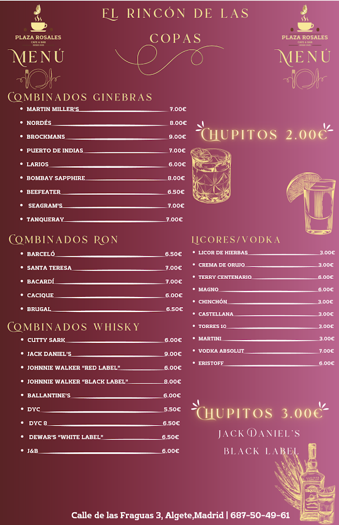 Plaza Rosales — Carta