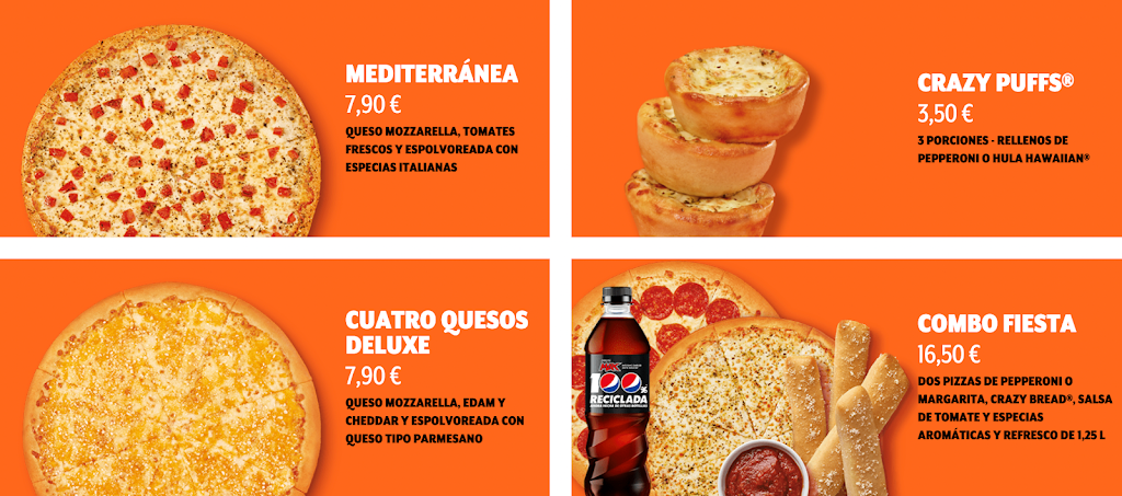 Pizzeria Little Caesars (Santa Coloma) — Carta