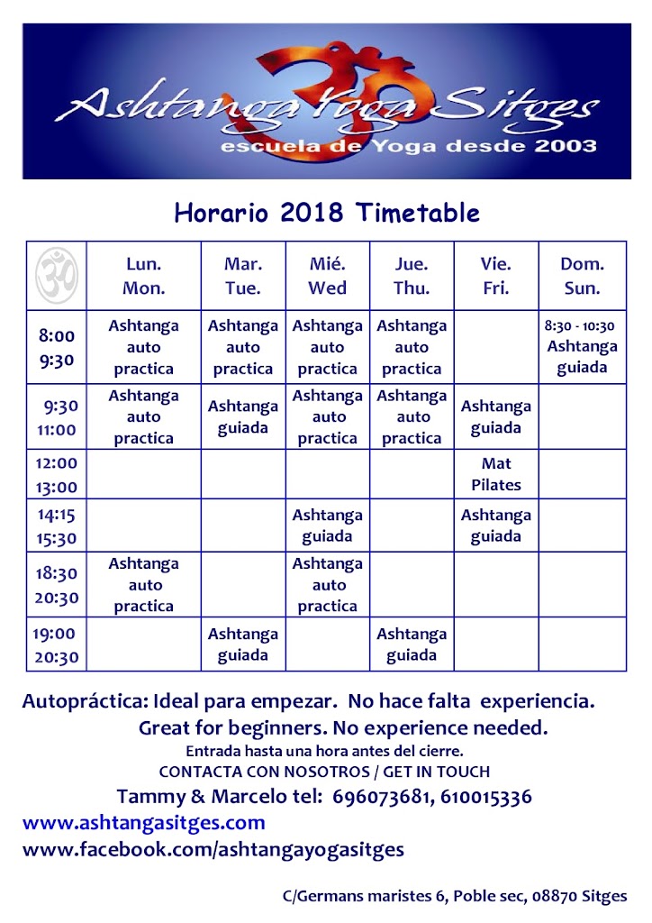 Ashtanga Yoga Sitges — Del propietario