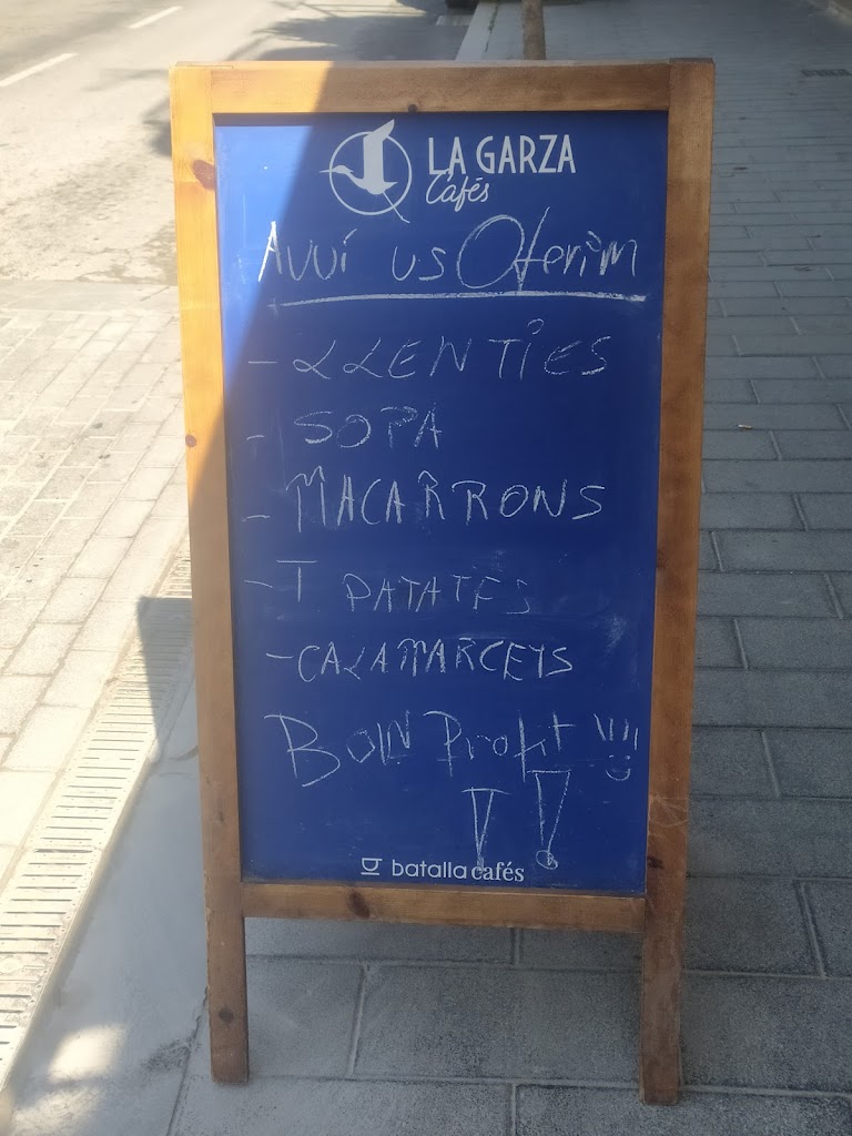 Loterias y Bar cafe pena — Carta