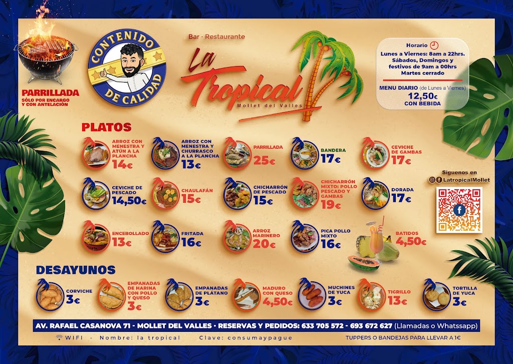 La Tropical — Carta
