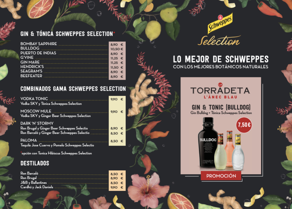 La Torradeta — Carta