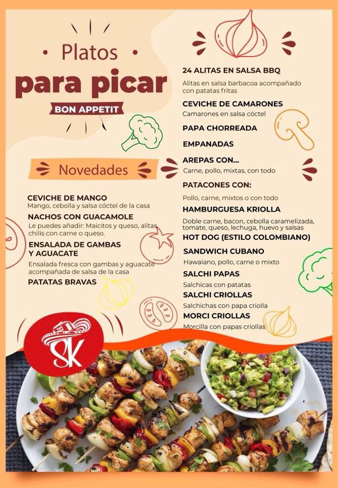 Sabor Kriollo — Carta
