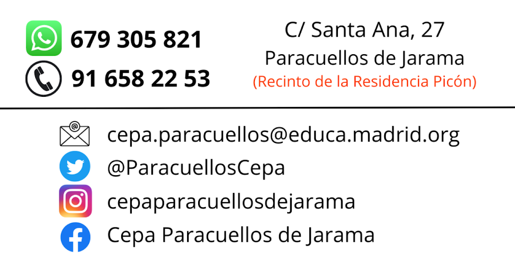 CEPA Paracuellos de Jarama - Escuela de adultos — Del propietario