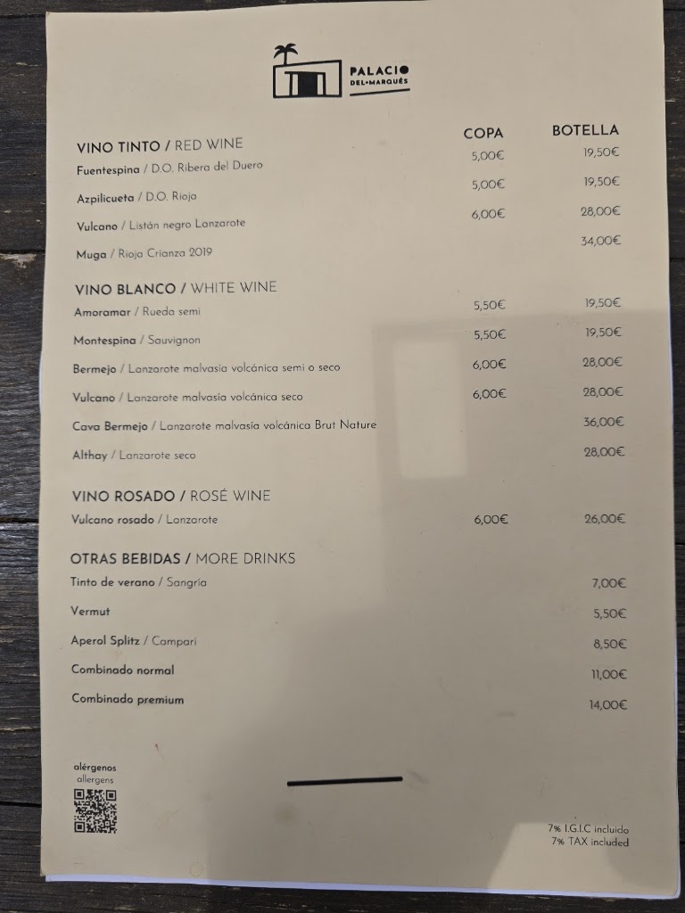 Palacio del Marques — Carta