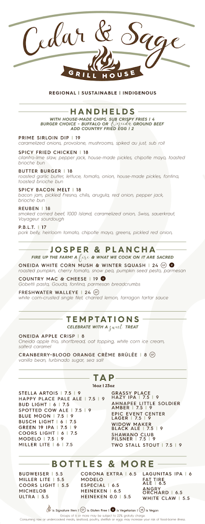  Cedar & Sage Grill House