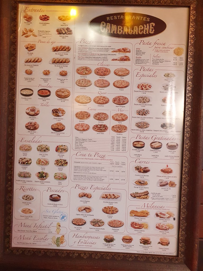 Restaurante Cambalache - O Burgo — Carta