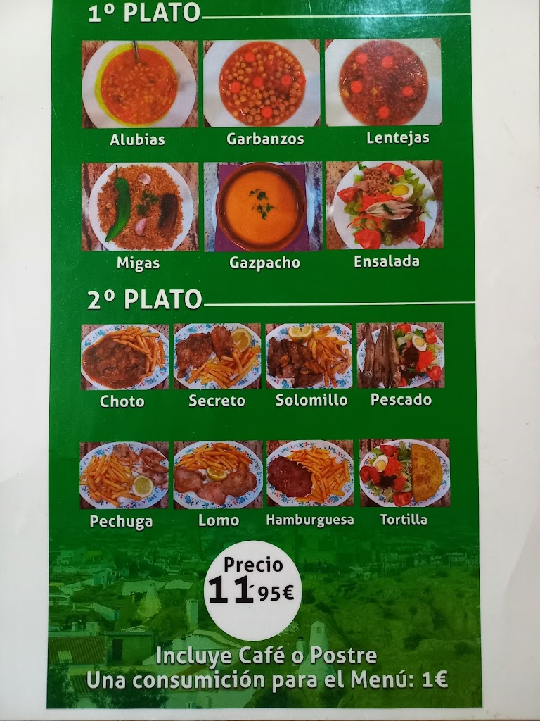 Bar "El Perlas" — Carta