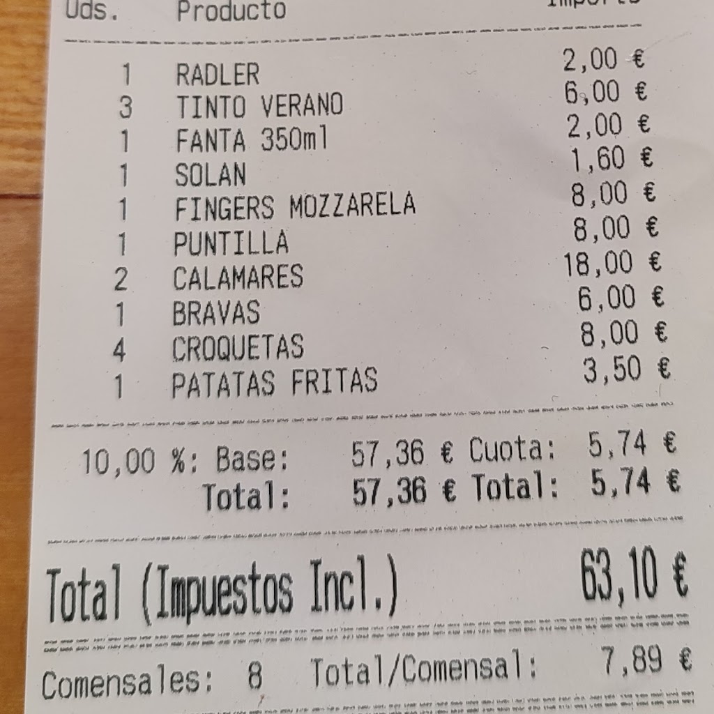 Carrusel Restaurante Pucol — Carta