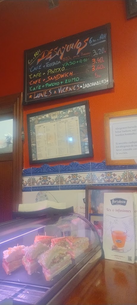 Bar Galdakanes — Carta