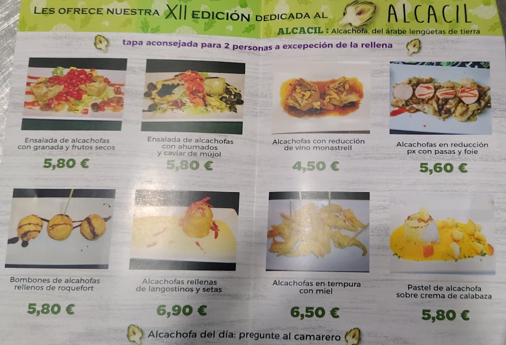 Restaurante Athabasca — Carta