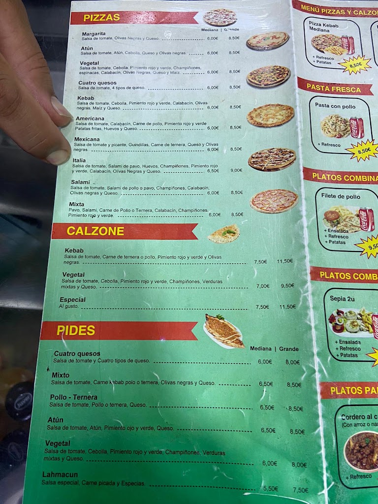 Puente Doner Kebab Restaurant — Carta