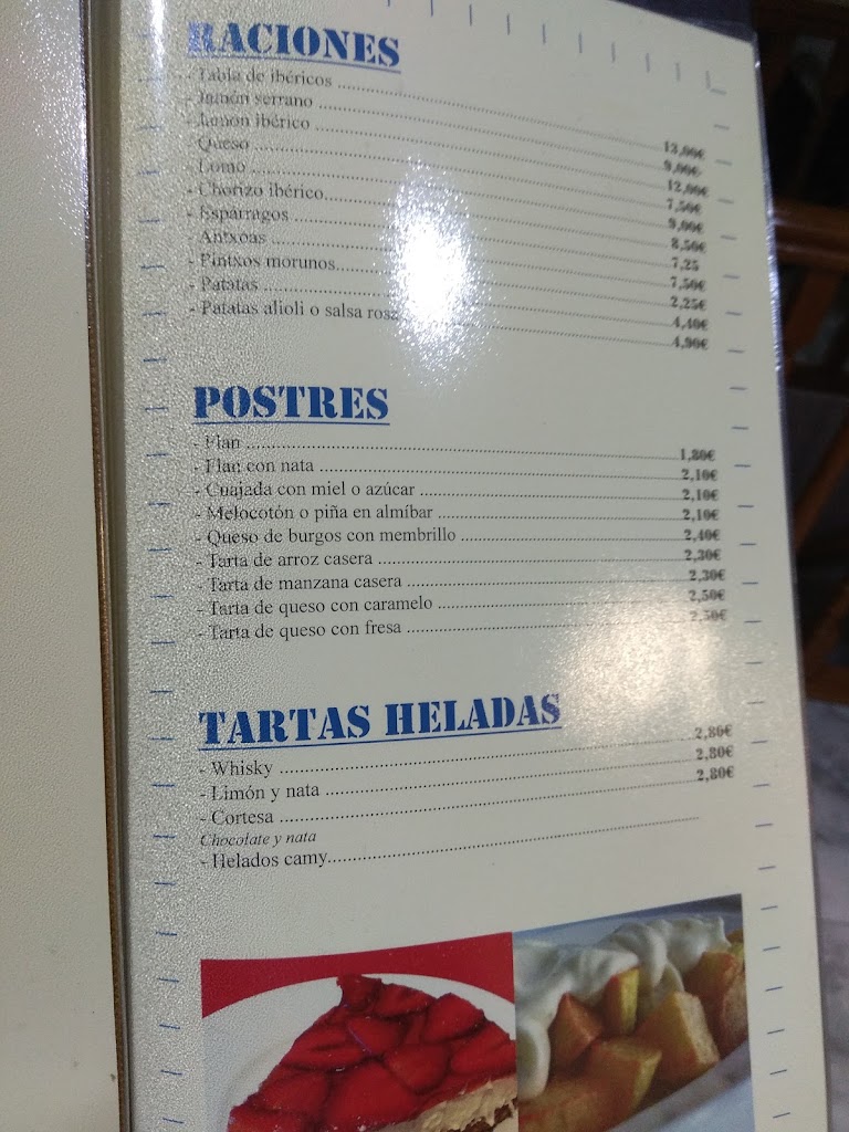 CAFE-BAR mari — Carta