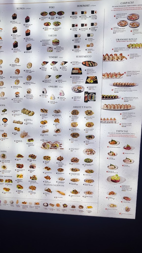 EDO SUSHI — Carta