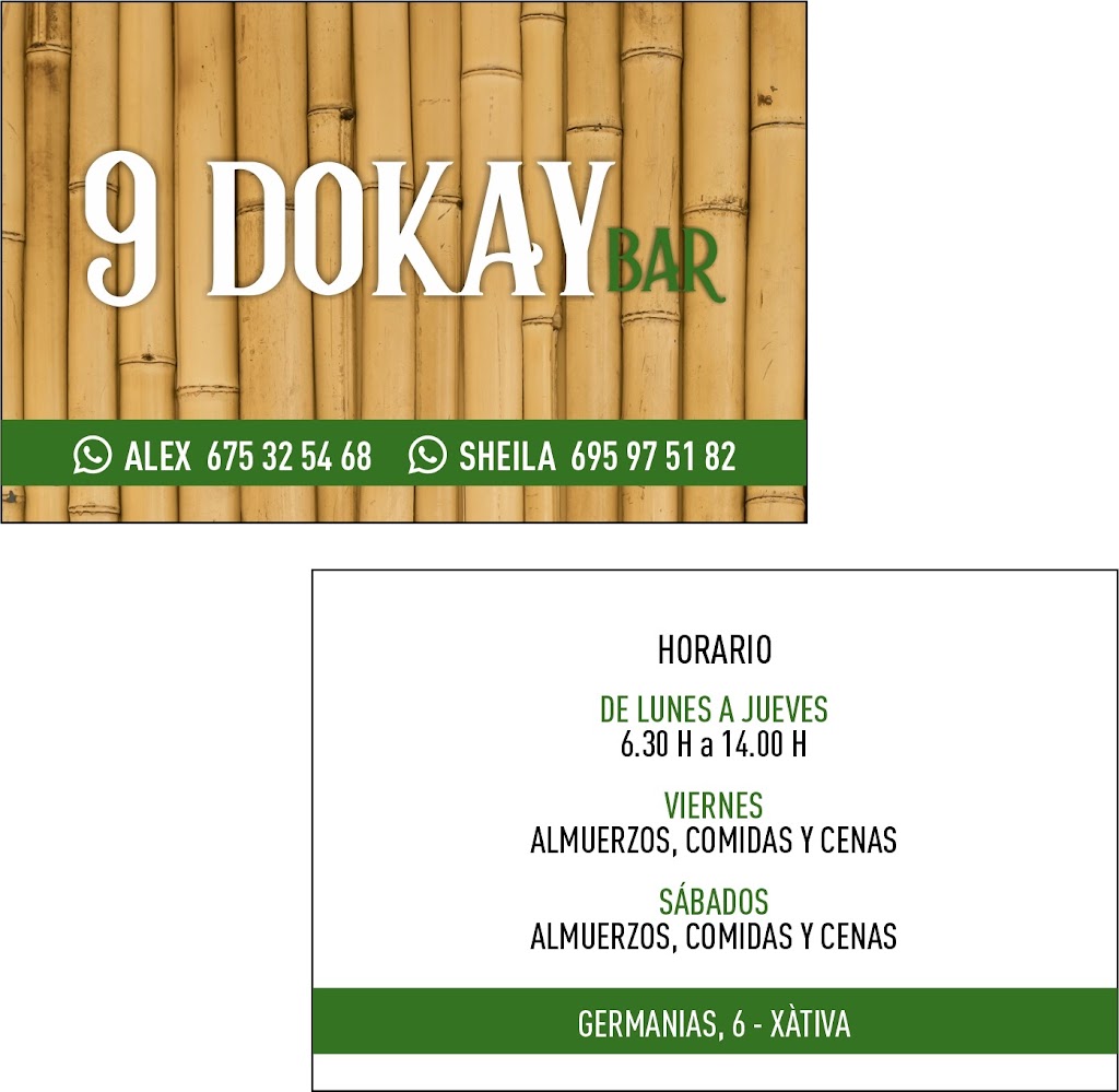 Bar 9 dokay — Carta