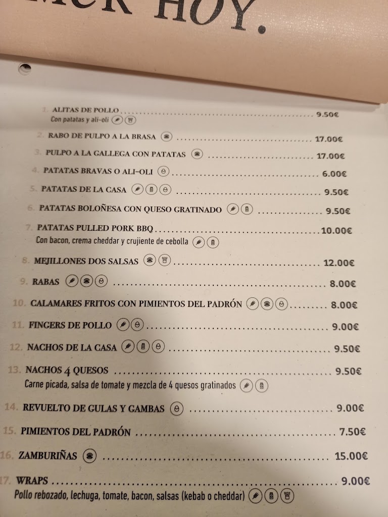 Restaurante Bodegon Burlada — Carta
