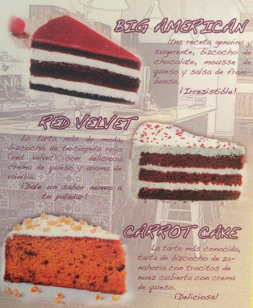 Bovary Cafe Bar — Carta