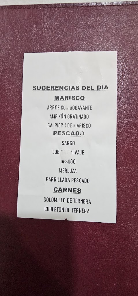 Restaurante Tio Pepe — Carta