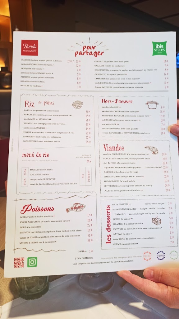 Restaurant Ronda Figueres — Carta