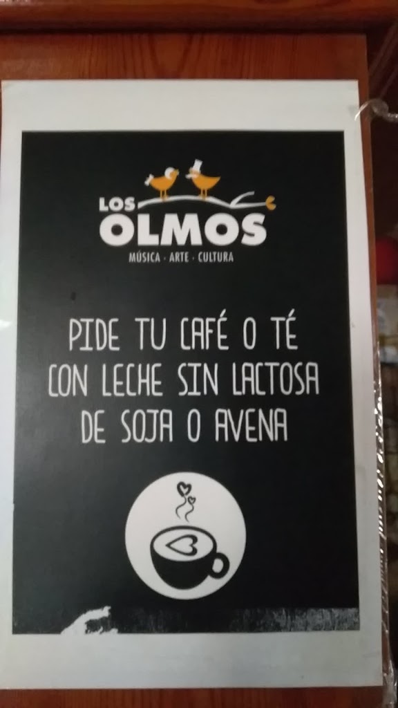 Cafeteria Los Olmos — Carta