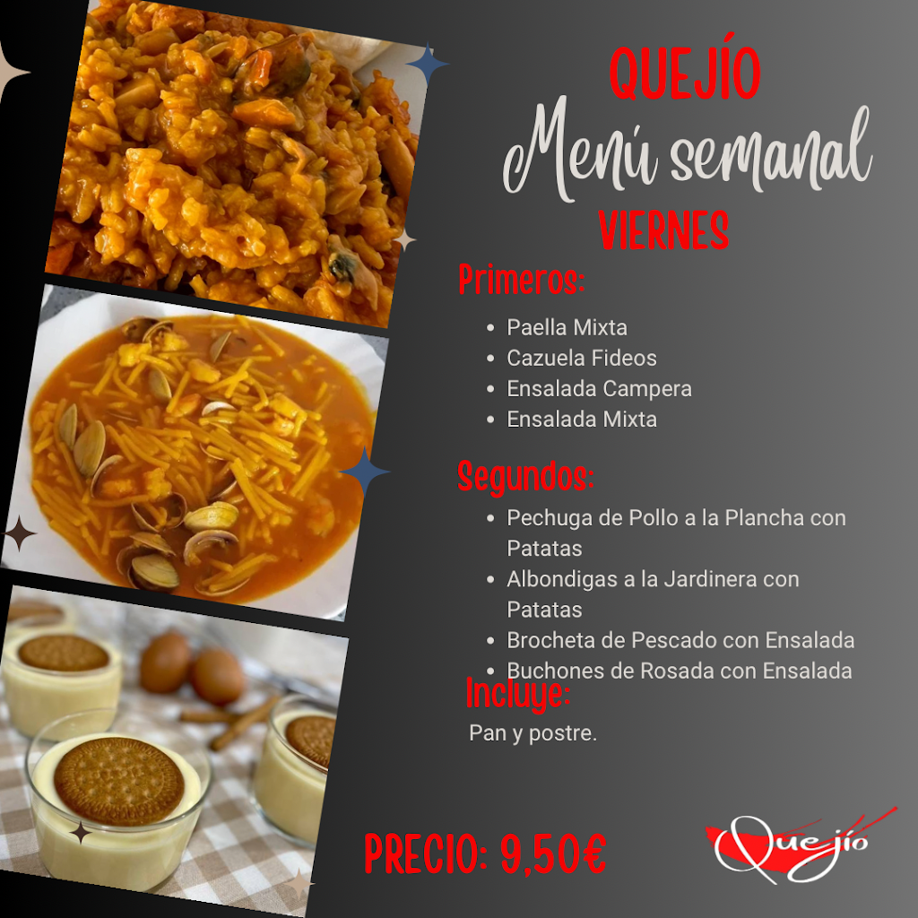 Restaurante-Bar Quejio — Carta