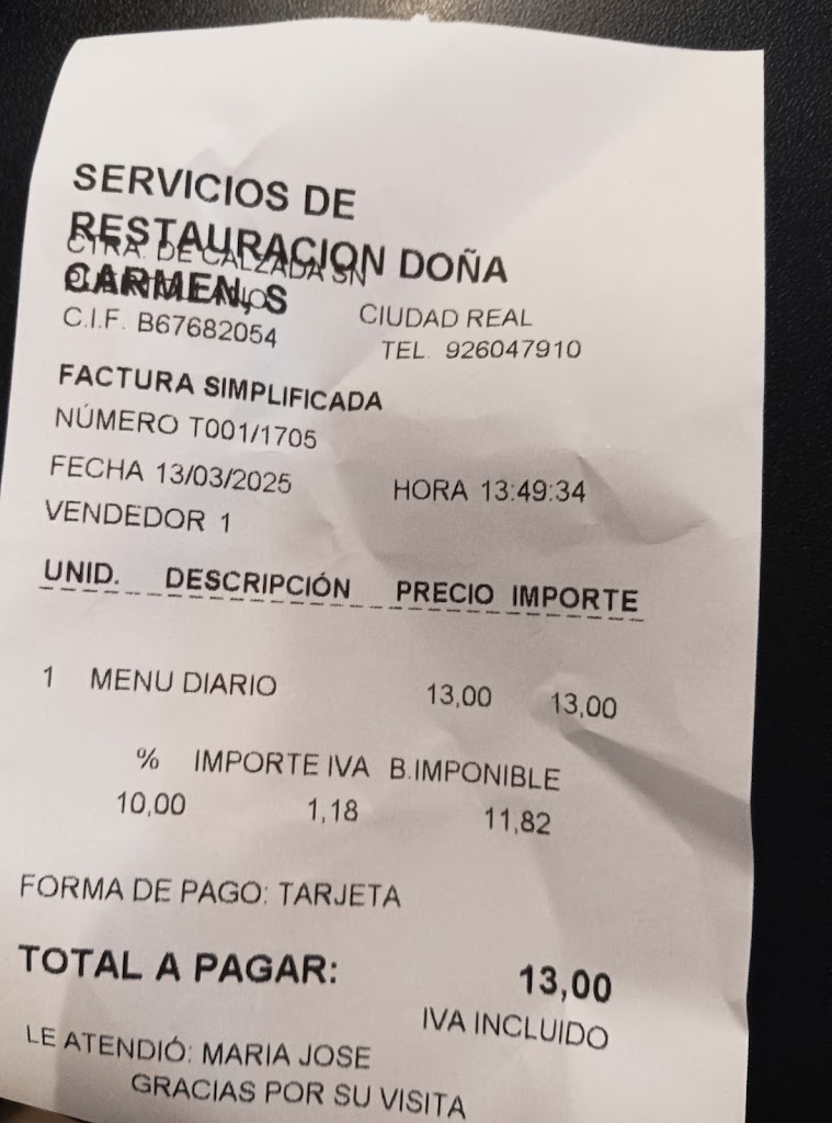 RESTAURANTE DONA CARMEN — Mas recientes