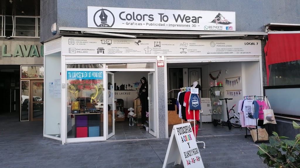 Personalizaciones, Gadgets, Colors To Wear Imprenta Tenerife