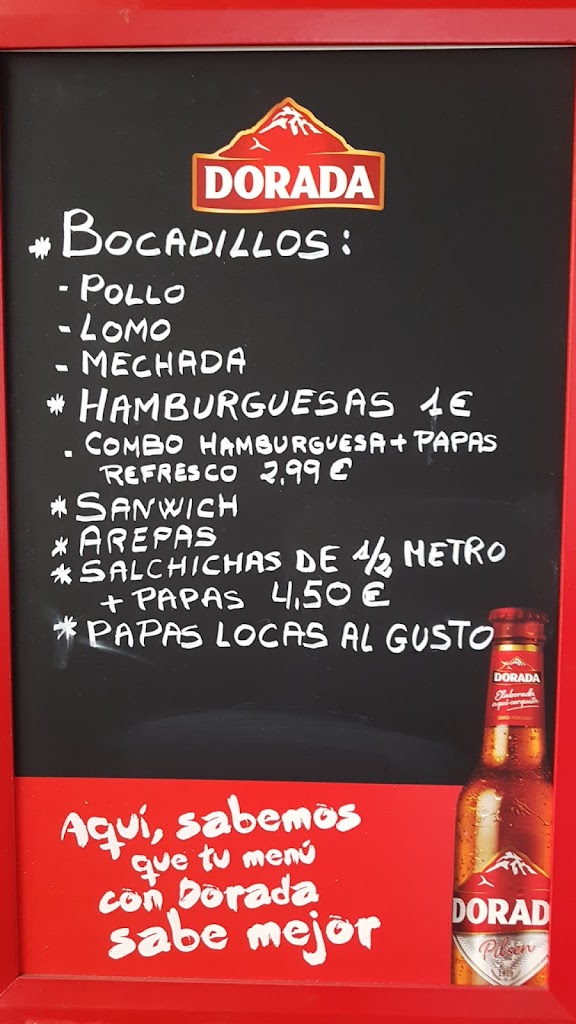 Bar La Cruzada. — Carta