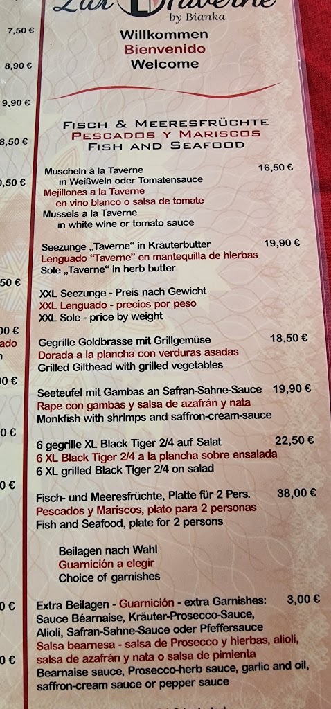 Bar SPEEDY GONZALEZ — Carta