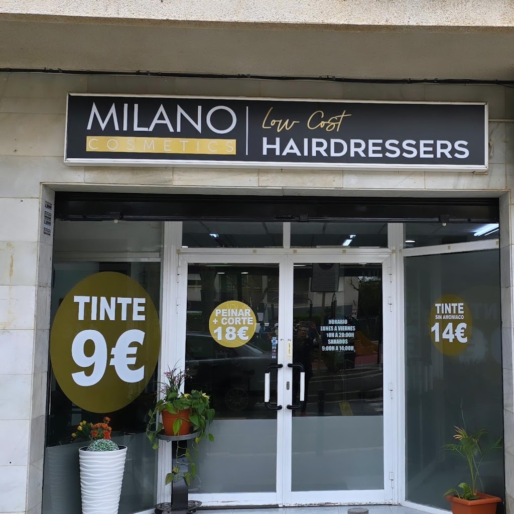 MILANO COSMETICS Hairdressers Low Cost — Exterior