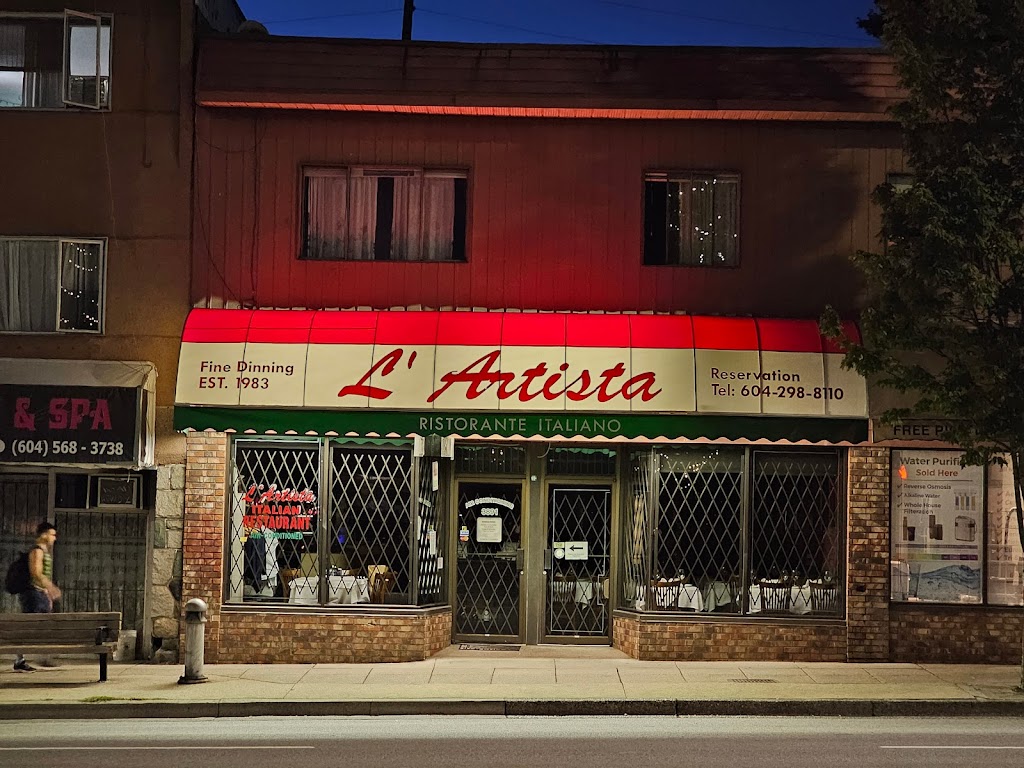 L'Artista Italian Restaurant in Burnaby