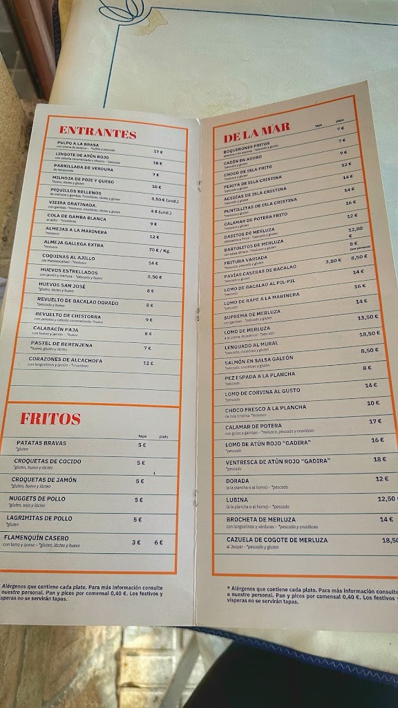 El Malecon Restaurante — Carta